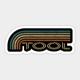 Tool Retro Stripes Sticker